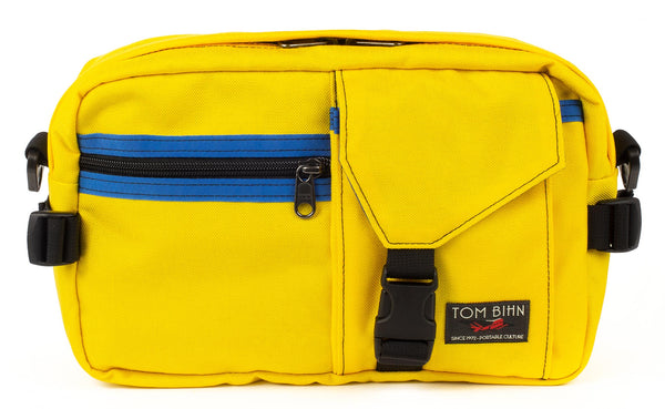 The LGD in Canary/Royal/Dawn. Front view of the bag.